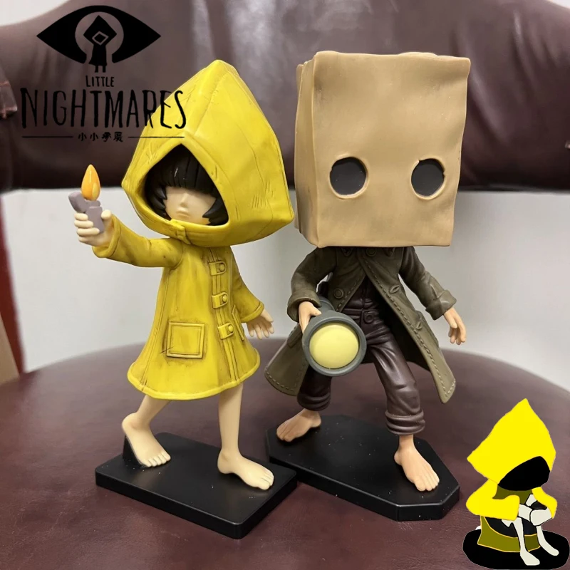 Game Little Nightmares mono Six Cosplay Figure Model Prop Kawaii 3D PVC Figure Stand Ornament Decoration Halloween Accessories