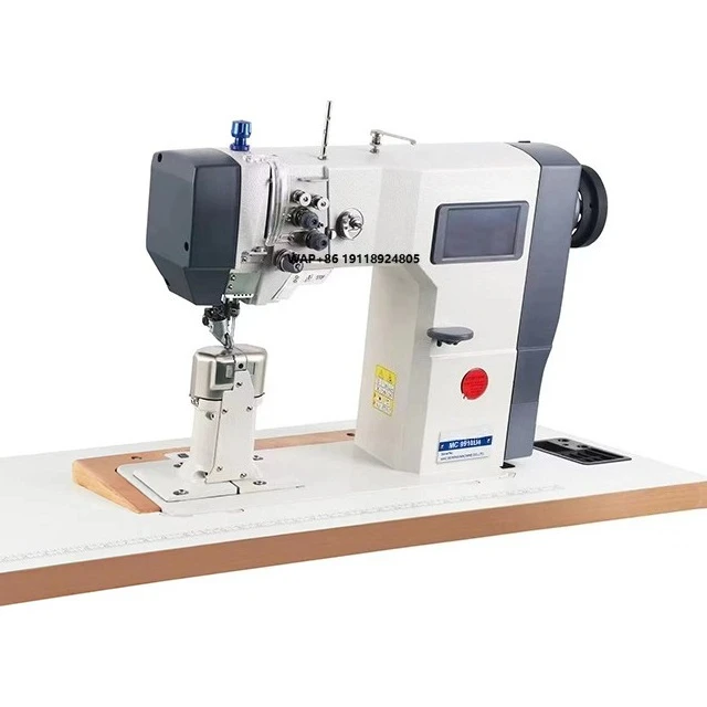 MC 9910D4 Stepping Motor Single Post Bed Poller Presser Foot Sewing Machine With Auto-Trimmer