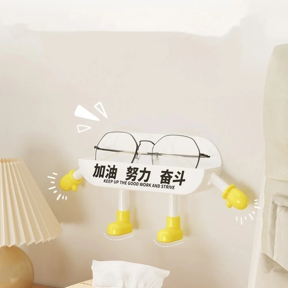 

Household Portable Glasses Storage Holder Plastic Cartoon Sunglasses Holder Thickened Cute Bathroom Glasses Rack Office