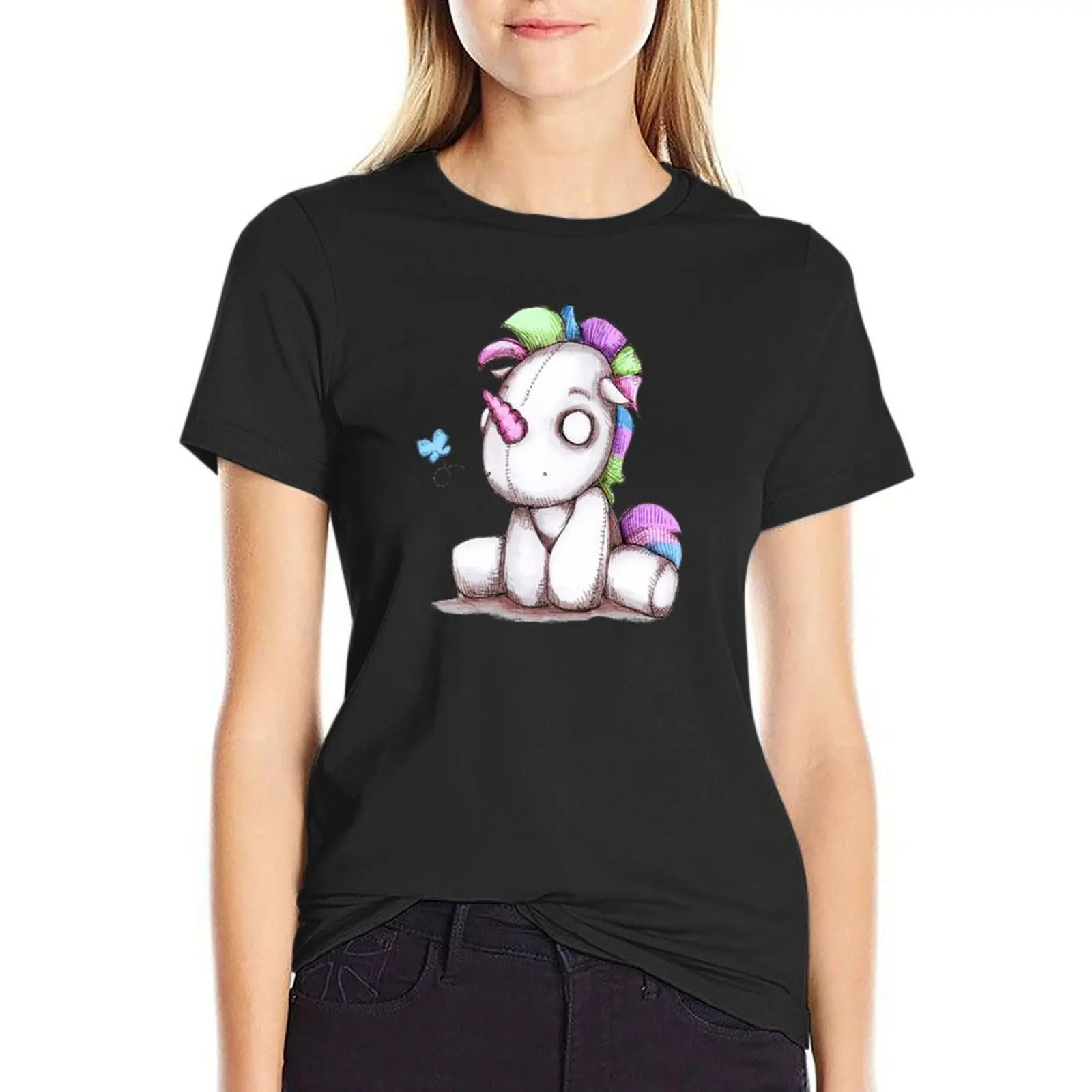 

My Little Plushy T-Shirt tees Blouse anime workout shirts for Women loose fit