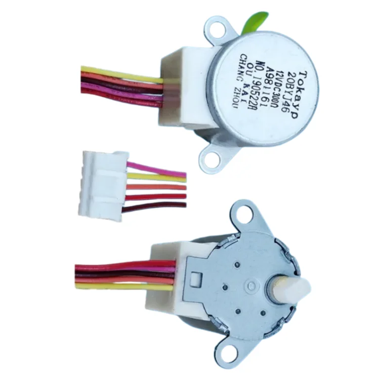 2pcs 20BYJ46  Air Conditioner Swing Leaf Synchronous Swing Wind Motor for  Indoor Hanging Wind Deflector  Motor