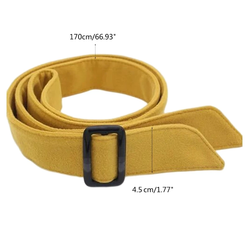 Thick Belt Comfortable Woolen Belt for Men and Women Wide TrenchCoat Replacement Belt for Decorations