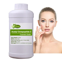 Best Price 50-1000g Acetyl Octapeptide-3 Cosmetics Skincare Moisturizers Hair Care Cosmetics Raw Materials