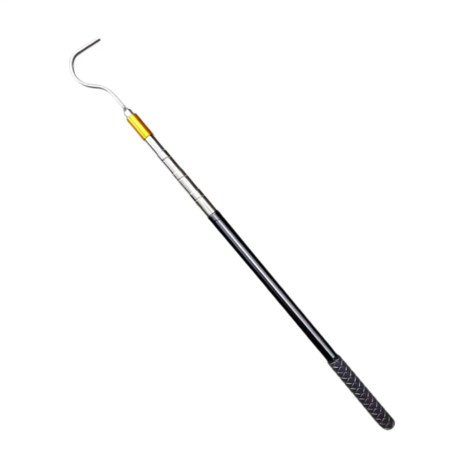 RV Awning Opener Puller for Tent Shelter Multi Section Lockable Stainless Steel Rubber Handle Reach Rod Retractable