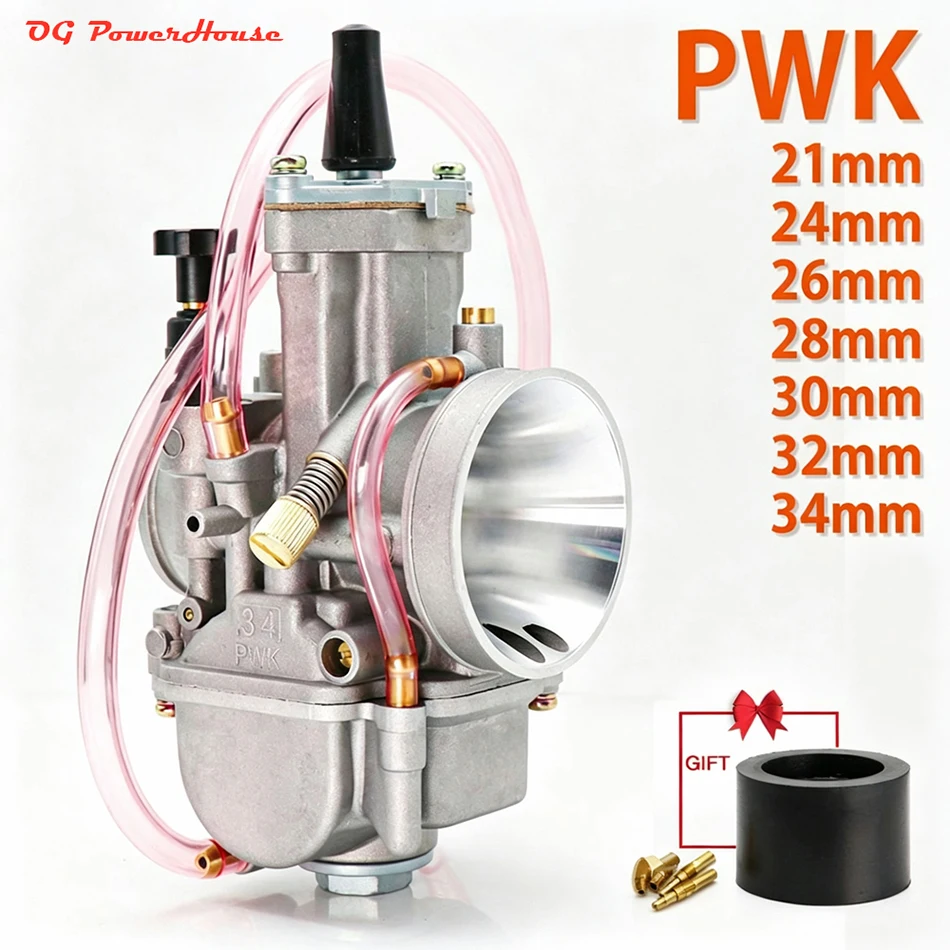 Enduro Motorcycle Parts Carburetor For ATV Quad Go Kart Dirt Bike Carburetor PWK24 PWK26 28 30 32 34 34mm 50-350CC 2T 4T