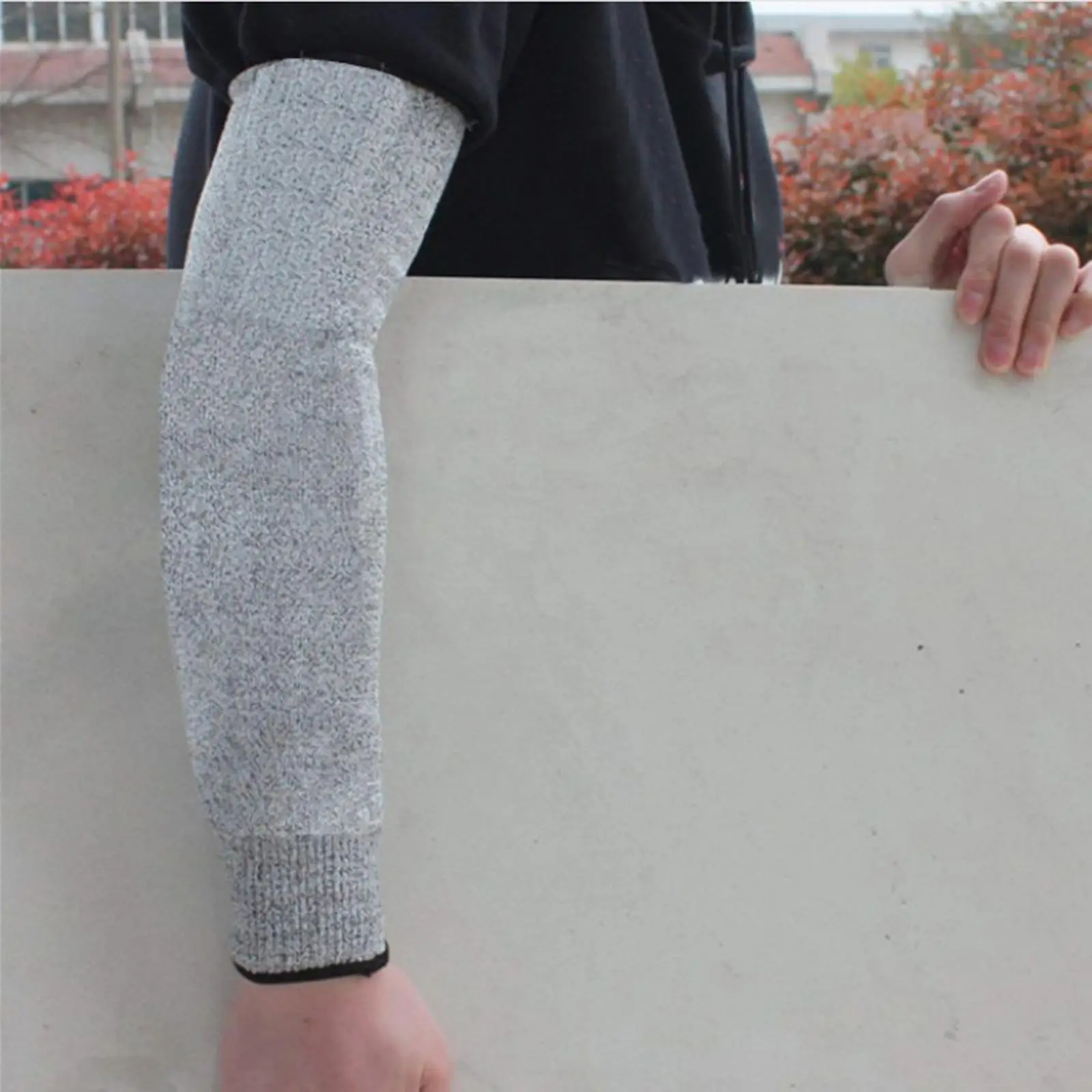 Safety Arm Sleeves Cut Resistant HPPE Nylon Spandex Anti Puncture Work Protection Guard Level