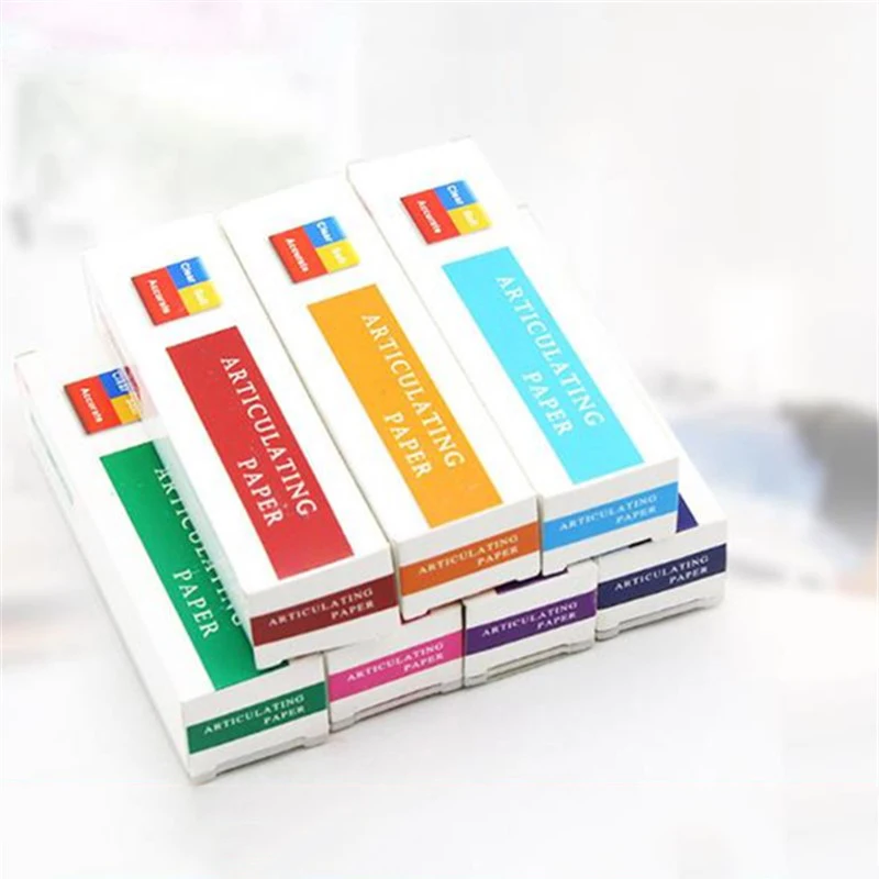 5Boxes Dental Articulating Paper 8 Type Sampling Paper Dental Lab Teeth Oral Care Supplies