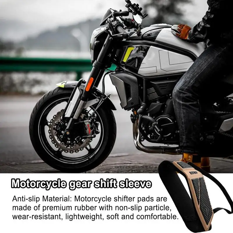 Motorcycle Boot Shift Protector Motorcycle Shoe Cover Scratch Resistant Motorcycle Shoe Cover Protector Pad Gear Shifter