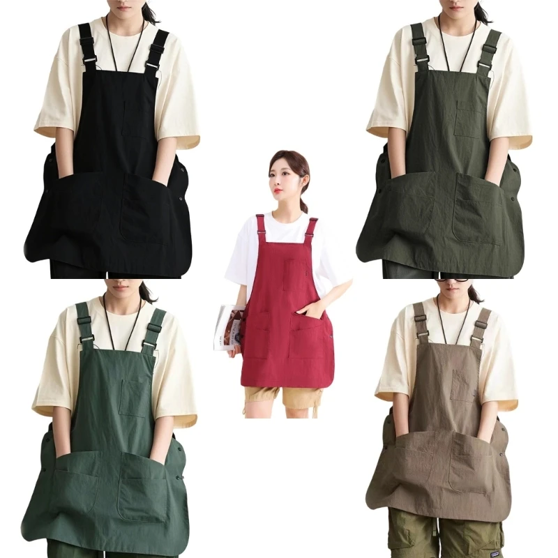 2025 New Waterproof Apron with Large Pocket For Restaurants Bakeries And Pet Grooming