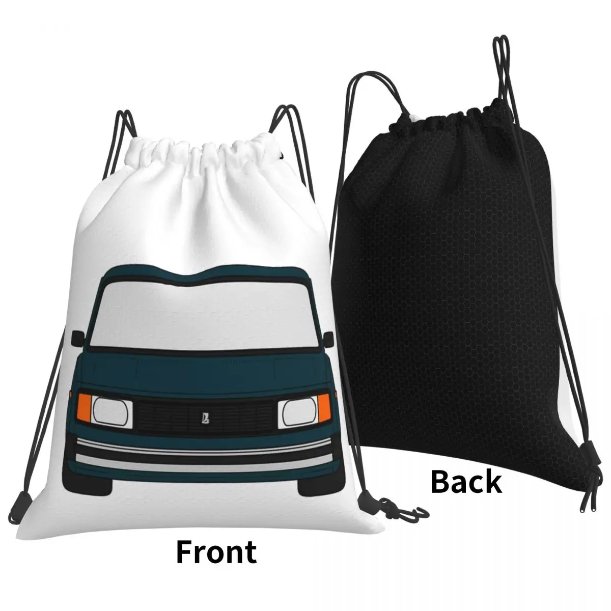 Lada VAZ 2104 2105 2107 Nova Riva Green Color Backpacks Portable Drawstring Bags Storage Bag Book Bags for Travel School