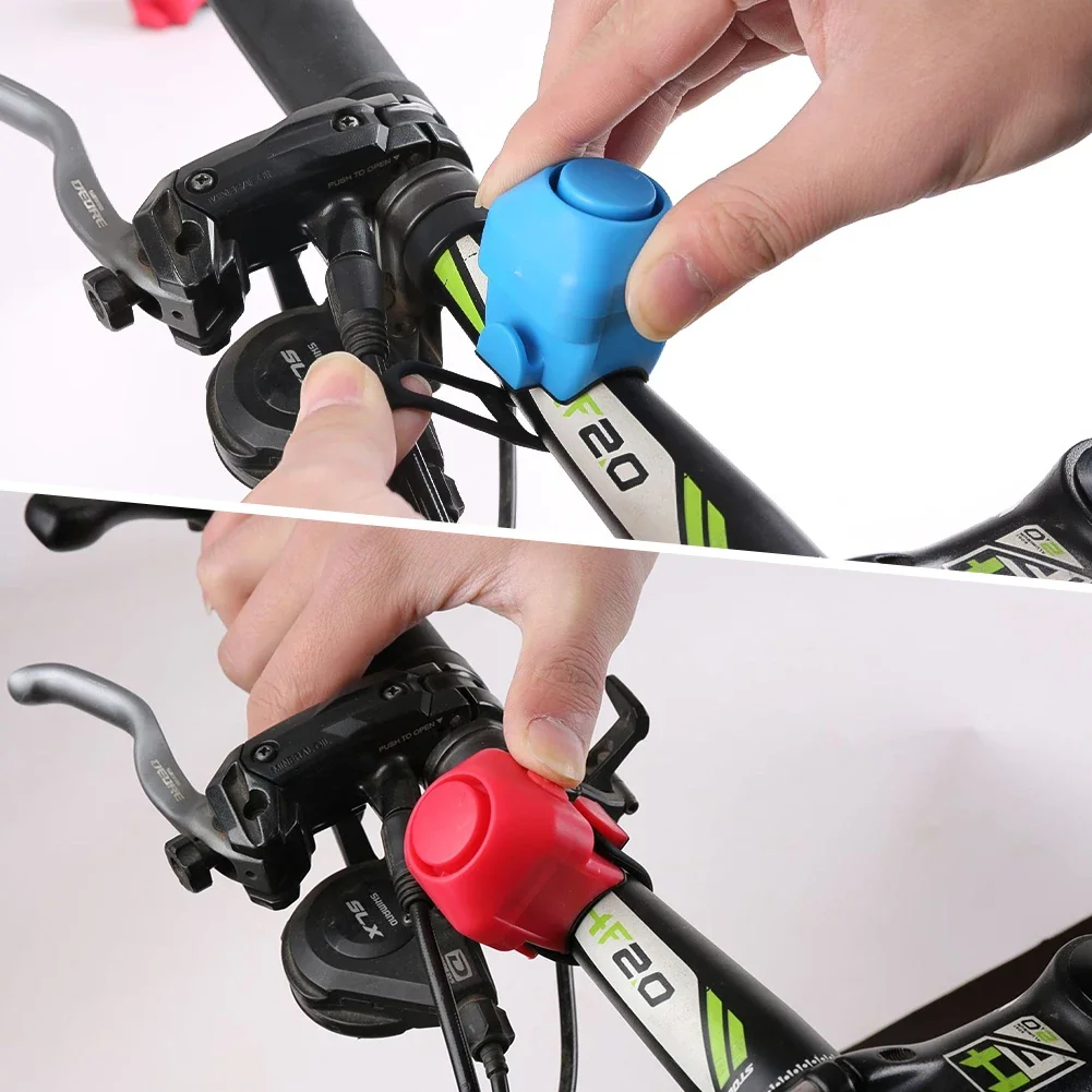 Bocina electrónica fuerte para bicicleta, 130 Db, alarma de advertencia de seguridad para bicicleta de montaña, timbre para manillar de ciclismo, accesorios para timbre