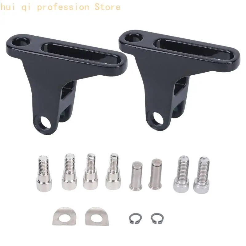 Metall-Beifahrerfußrasten-Ersatzhalterungsset für Motorradmodelle von 93–23. Verwendung H8WE – Detail 5