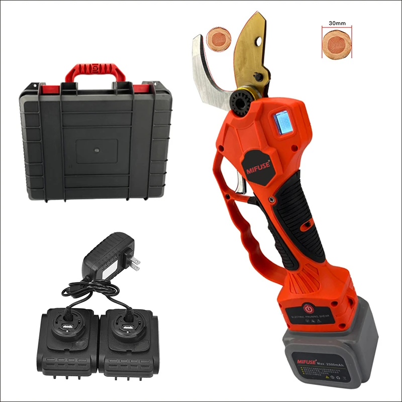 

30mm Hot Sale 21V Extention Foldable Pole Portable Cordless Pruners Electric Pruning Scissors Electric Tree Scissors Pruner