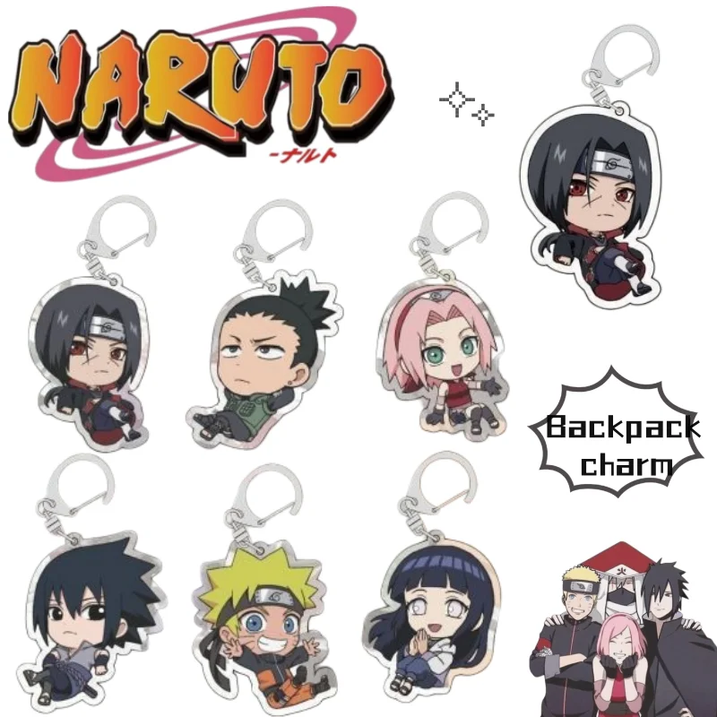 Naruto Keychain Uzumaki Naruto and Orochimaru New Creative Cartoon Cute Fashionable Portable Couple and Student Backpack Pendant