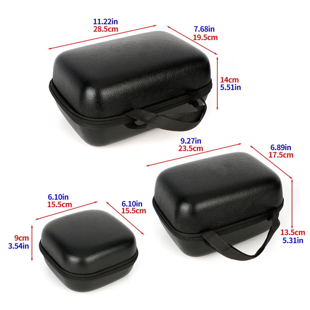 Hirisi S/M/L Spinning Fishing Bag EVA Shockproof Waterproof Case Cover Holds 1-2 Fishing Reels Storage Case Fishing Accessory view 3