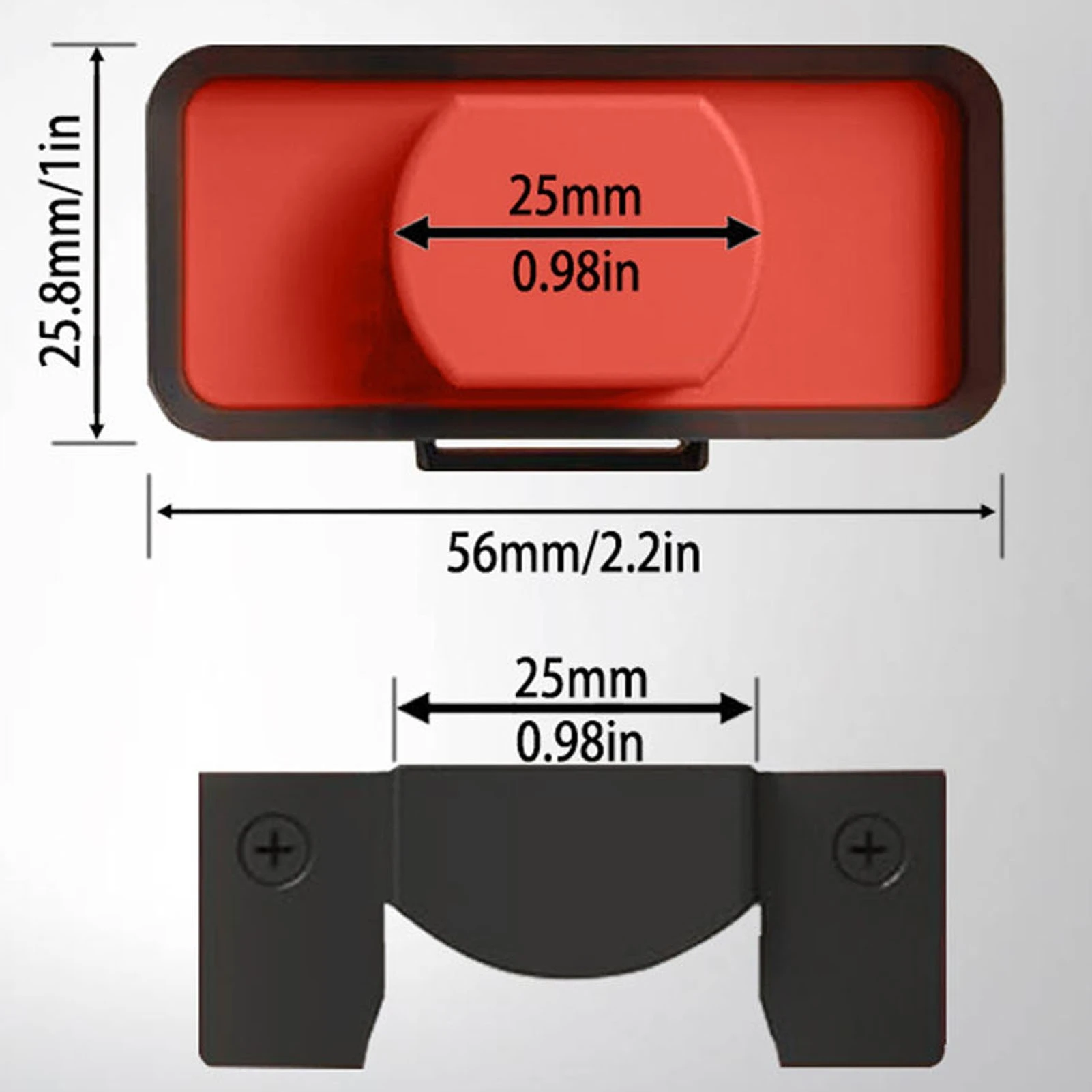Door Latch Mortise Tool Remove Material to Install Door Latch for 1 3/4in 1 3/8in Thickness Door Orange