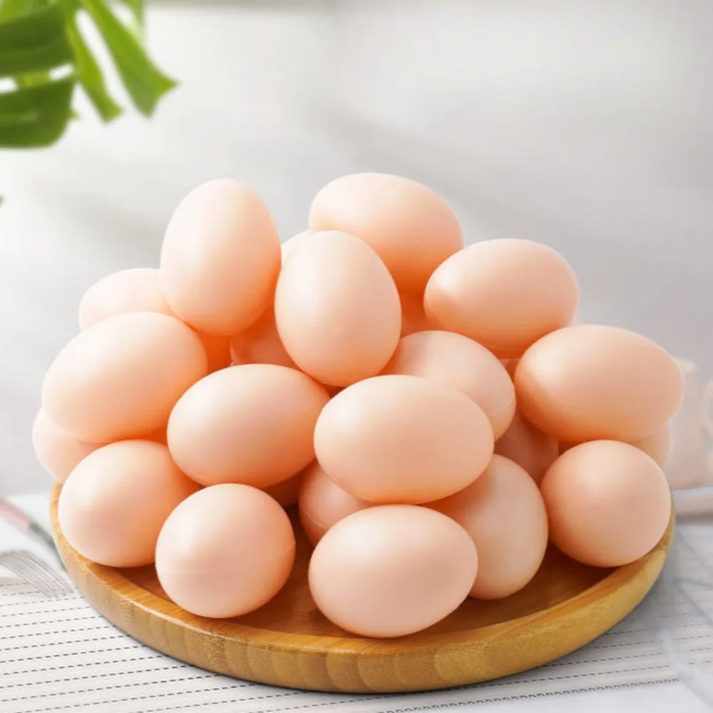 Fake Eggs Toys for Children Kitchen Simulation Egg Model DIY Painting Fun Doodle Plastic Egg Decoration Kids Educational Toy