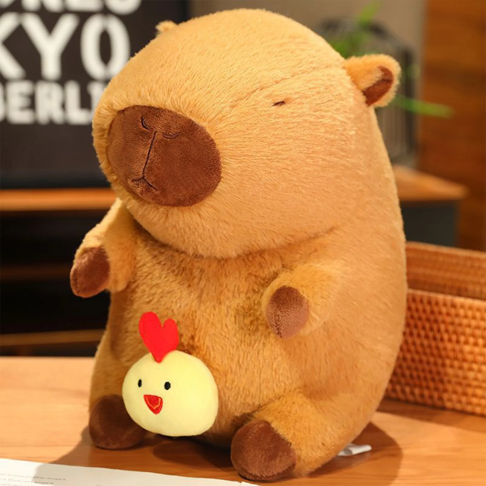 Kawaii Capybara Plush Toys Stuffed Doll Soft Comfortable Skin-friendly Plush Toy for Children Girls Gift Decoration Collection