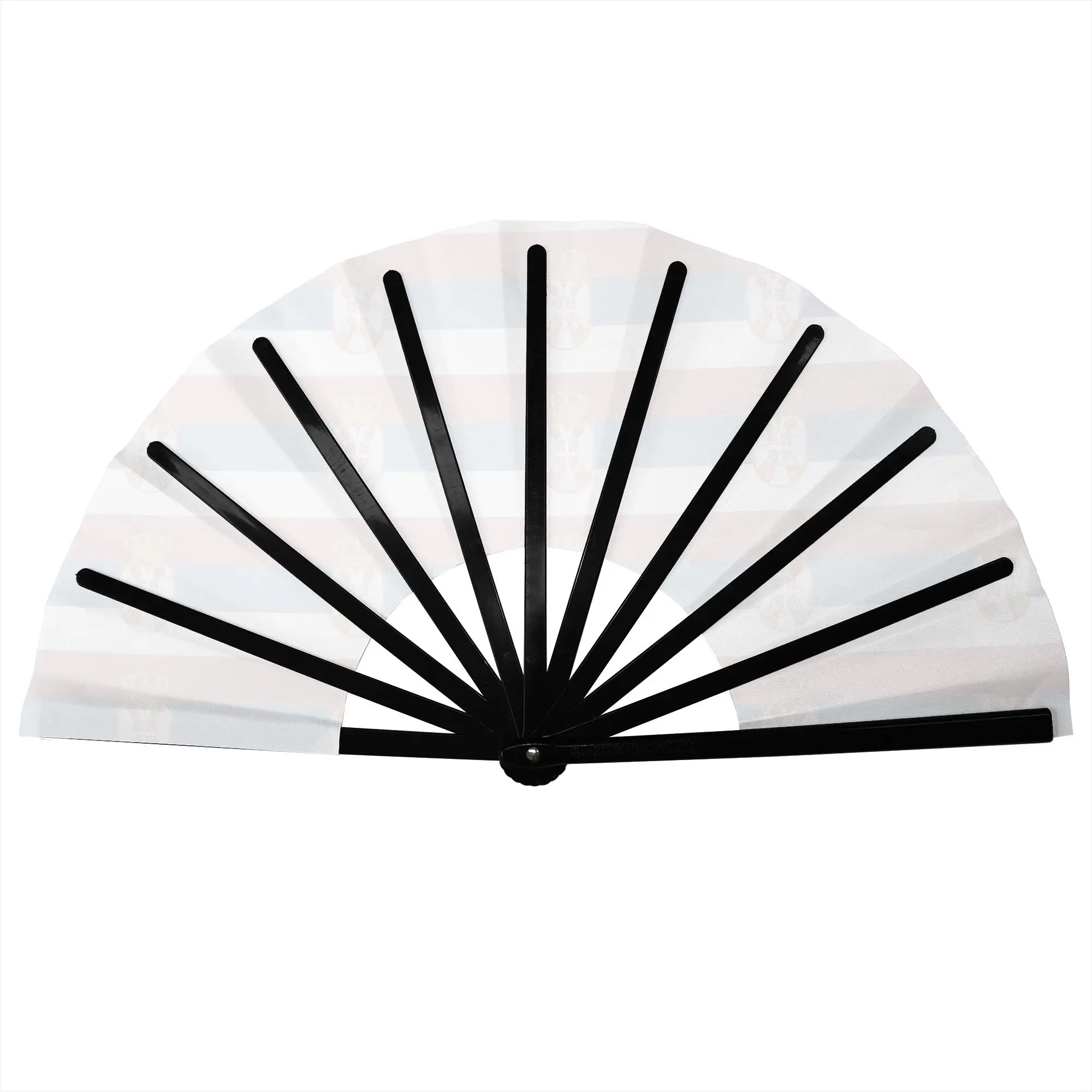 Serbia Flag Stylish Hand Fan  Men  Printed Polyester Fan Vintage For Sports Events Gift