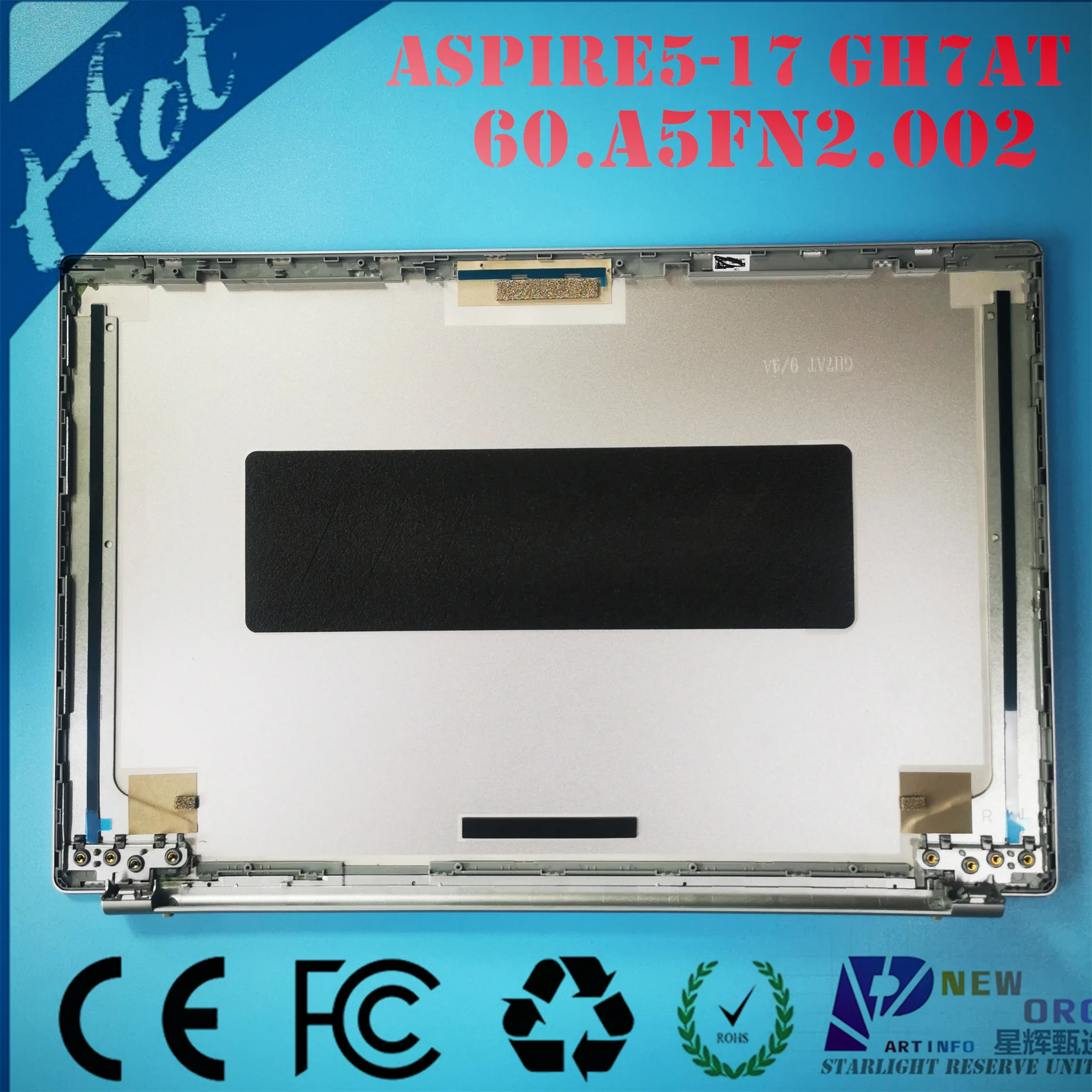 Brand new ORG Laptop LCD Back cover for ACER ASPIRE5-17 A517-52 A517-52G  GH7AT series 17.3inch SLIVER 60.A5FN2.002