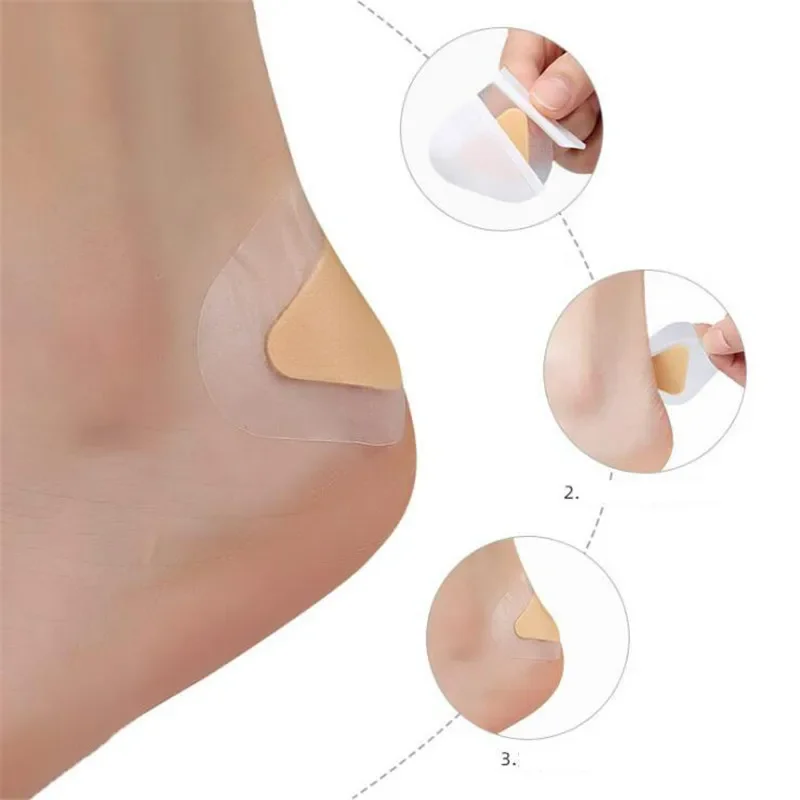 10pcs Foam Heel Protector Foot Patches Adhesive Blister Pads Heel Liner Shoes Stickers Pain Relief Plaster Foot Inserts Grips