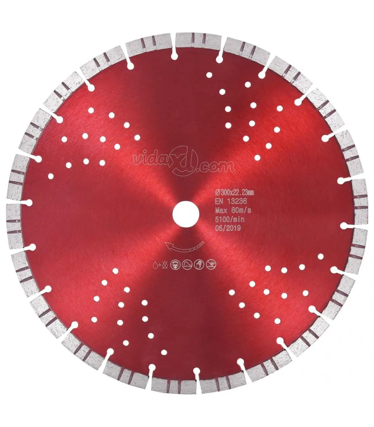 Saw Blades diamond cutting disc with turbo and steel holes 300 mm