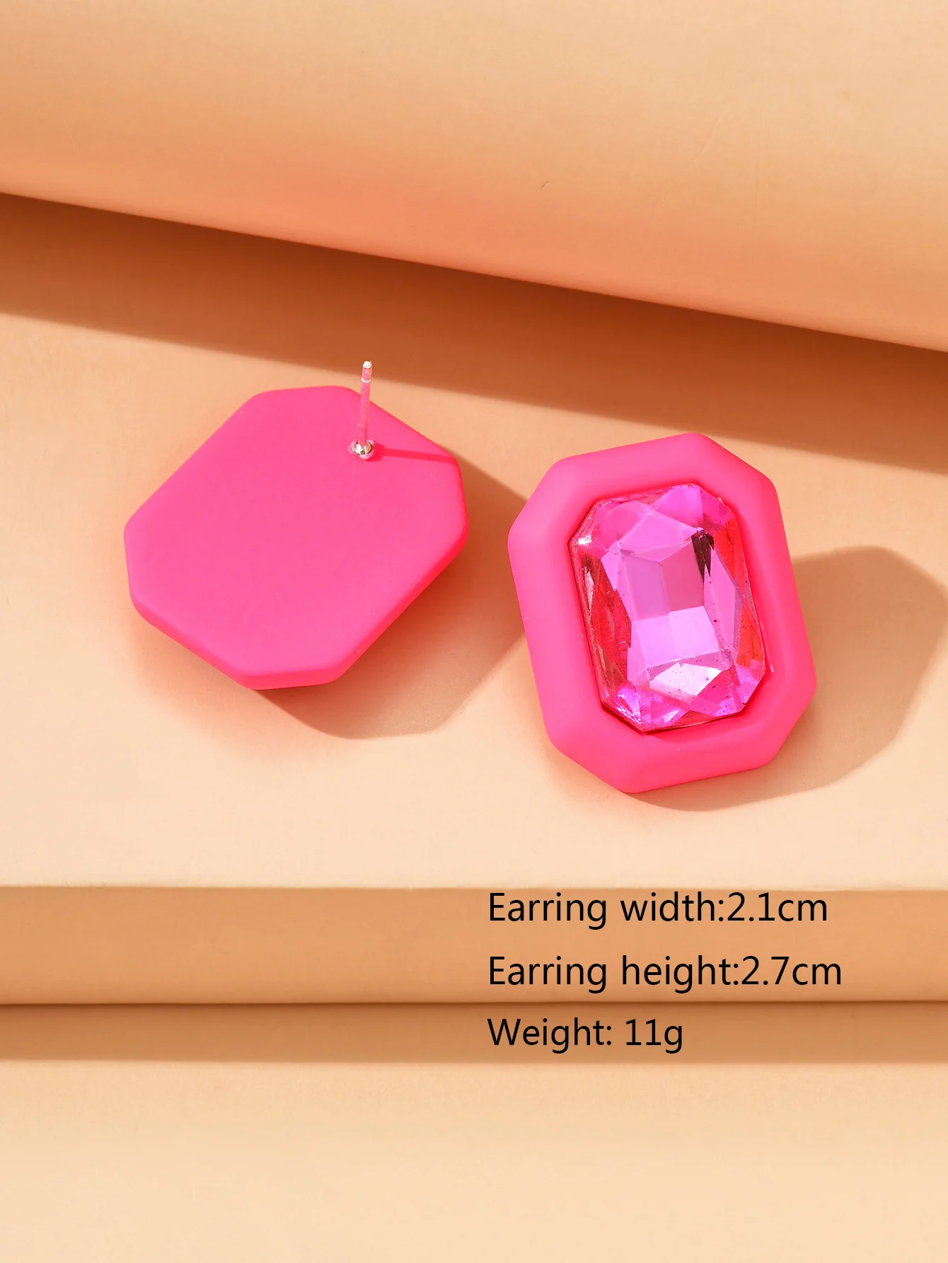 Luxury Design Sparkly Glass Y2k Bridal Charm Stud Earrings For Women 2024 Trendy Unusual Pendant Wedding Party Jewelry Gift