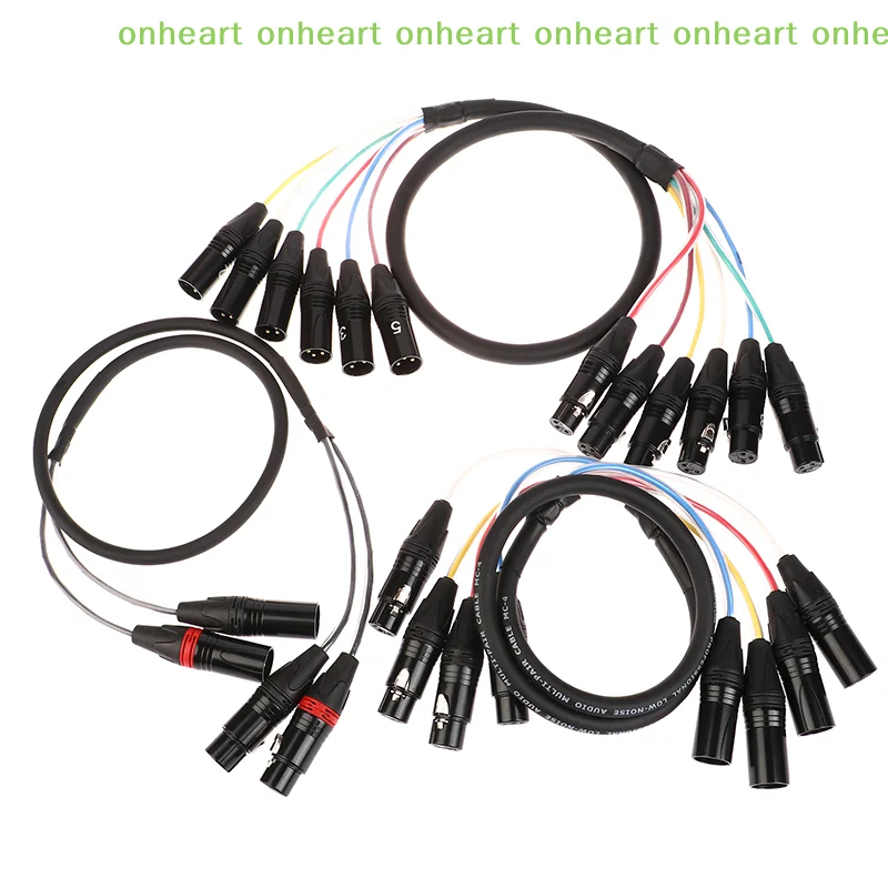 [C]2 4 6 Channel Professional Multi-Media 3 Pin XLR Cable Male To Female Balanced Audio Extension Cord