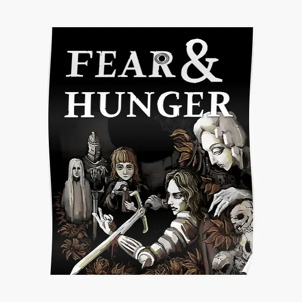 The Fear And Hunger  Poster Vintage Funny Modern Home Picture Decor Mural Print Art Room Painting Decoration Wall No Frame