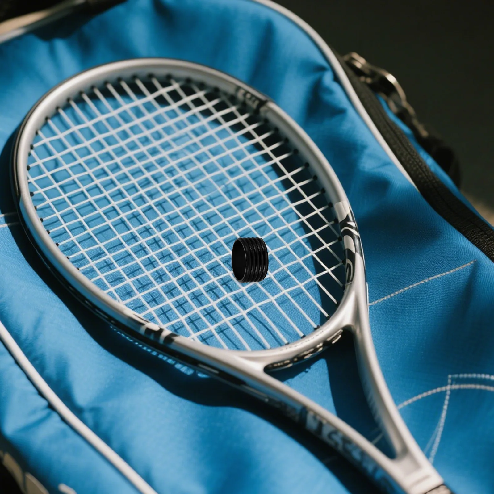 

12Pcs Tennis Racket Silicone Rings Durable Anti Slip Grip Bands Sweat Absorption Vibration Dampeners for Badminton Squash