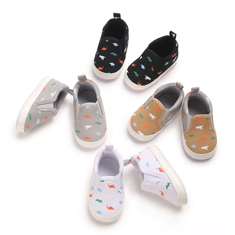 0-18 Months Old Baby's New Casual Breathable Canvas Shoes With Soft Soles And One Foot Walking Shoes