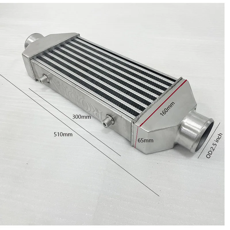 Front Mount intercooler Universele Turbo Intercooler voor Audi Jetta Inlaat 2.5"/65mm OD=2/2.5/3.0 inch voor BMW voor VW voor Golf