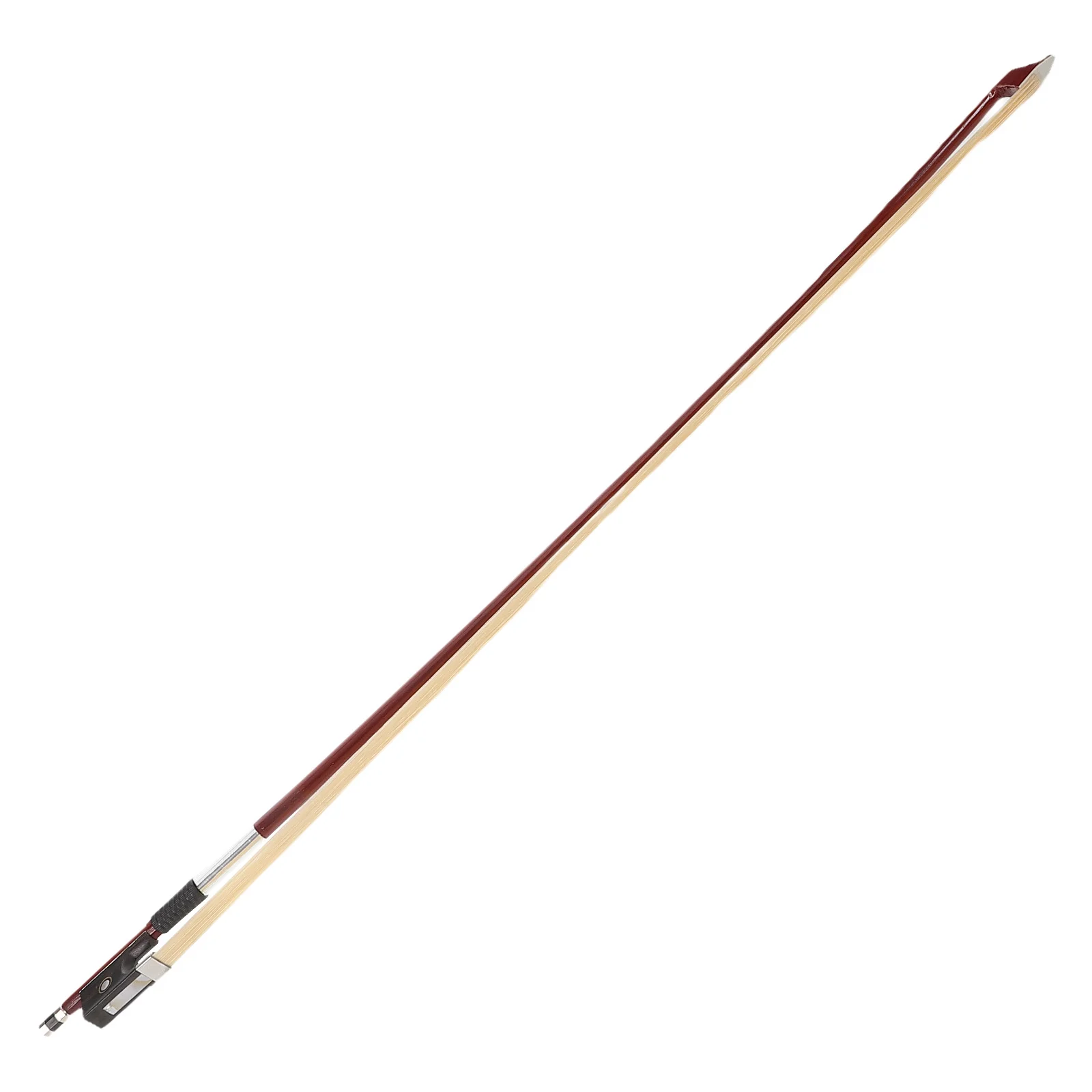 

1/2 Size Sandalwood Violin Bow Ebony Frog Parisian Eyes Horse Hair Straight For Beginners Students Practice Advanced Players