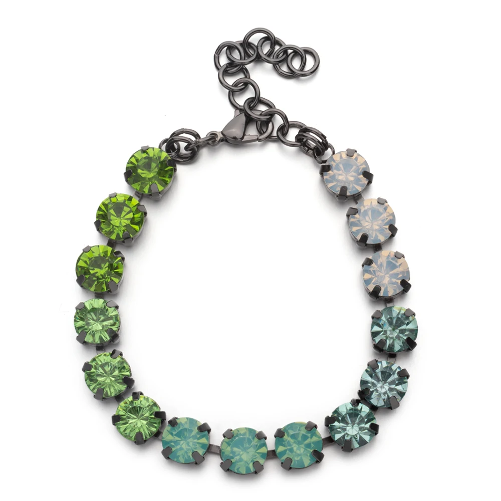 Geometric Crystal Beaded Bracelet for Women