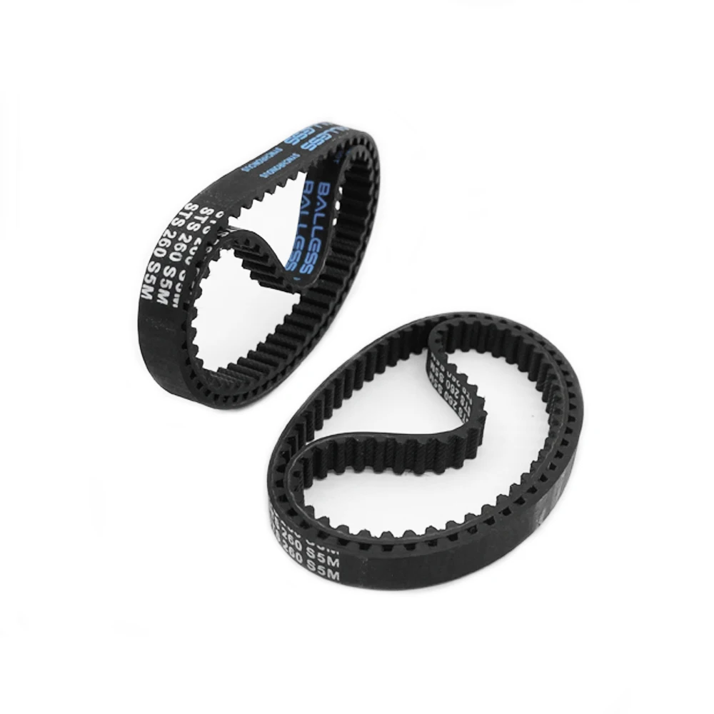 Semicircular Arc Tooth S5M Closed-loop Synchronous Belt Rubber Timing Belt Length S5M210~S5M650 Width=10/15/20/25mm Pitch 5mm