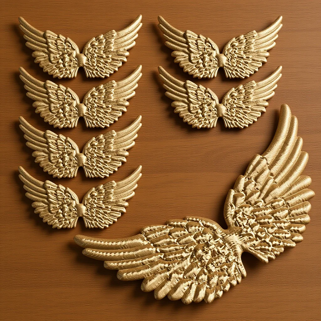 

12Pcs Mini Fabric Angel Wings Decorative Patches for Clothes Bags Jackets DIY Wing Craft Ornaments DIY Wing Wings Small Craft