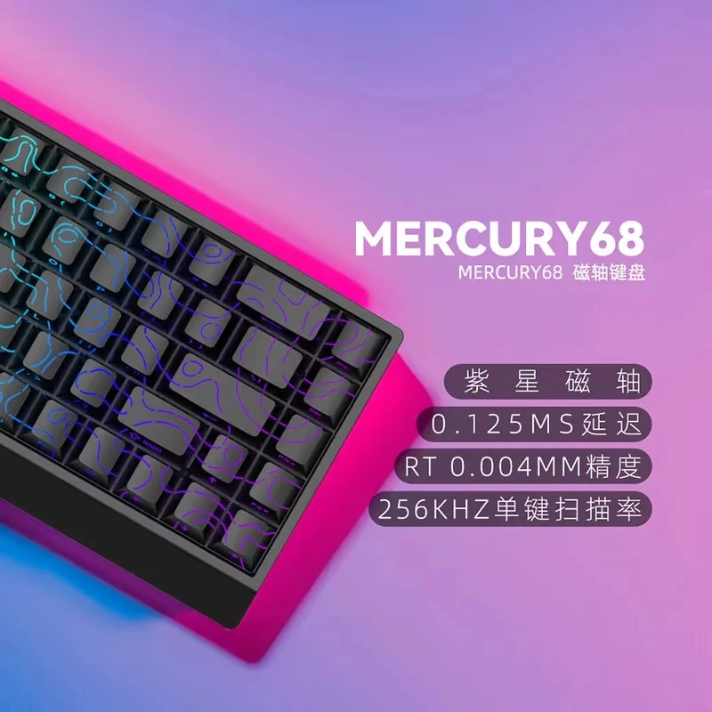 新品未使用 qwer ボイスキーリング マゼンタ Irok Carotmas Mercury68 Max Magnetic Switch Mechanical Keyboard