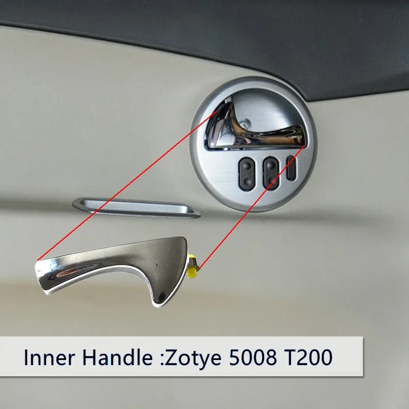 Interior / Exterior Door Handles For Zotye Hunter /T200 Front Rear Left Right Inner /outer Door Handle knob