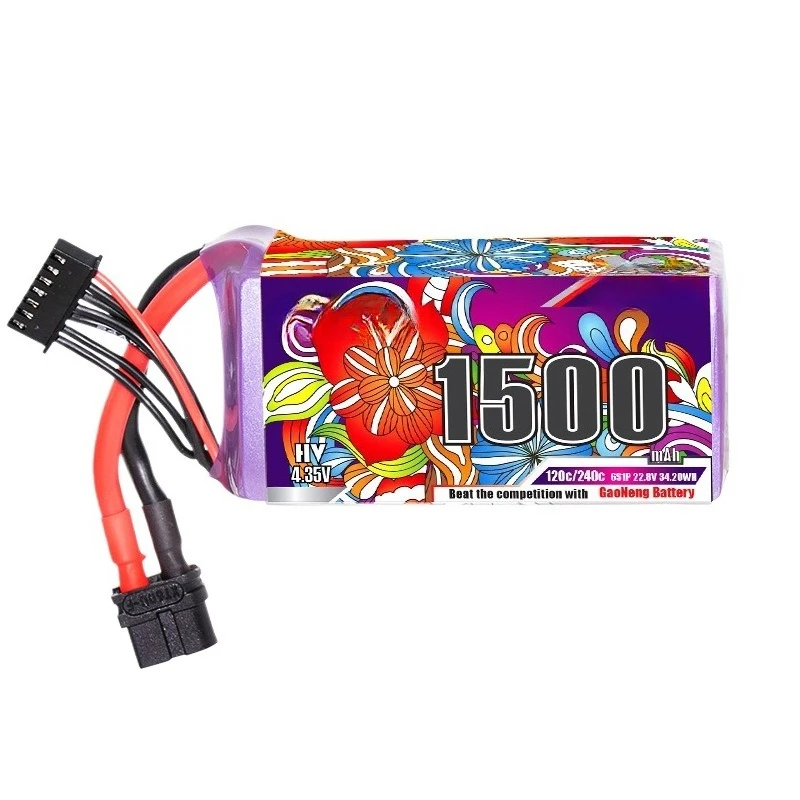 For RC Helicopter Quadcopter FPV Racing Drone Spare Parts GNB 22.8V Battery HV Max 240c 6S 22.8V 1500mAh Lipo Battery