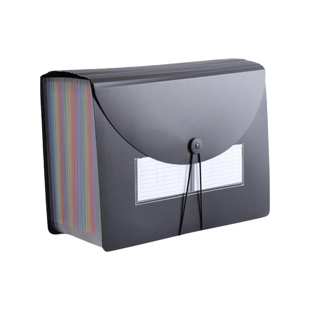 

Rainbow Organ Storage Bag File Organizer Document Holder Plastic Folder Accordion Portable Office Pouch Documents