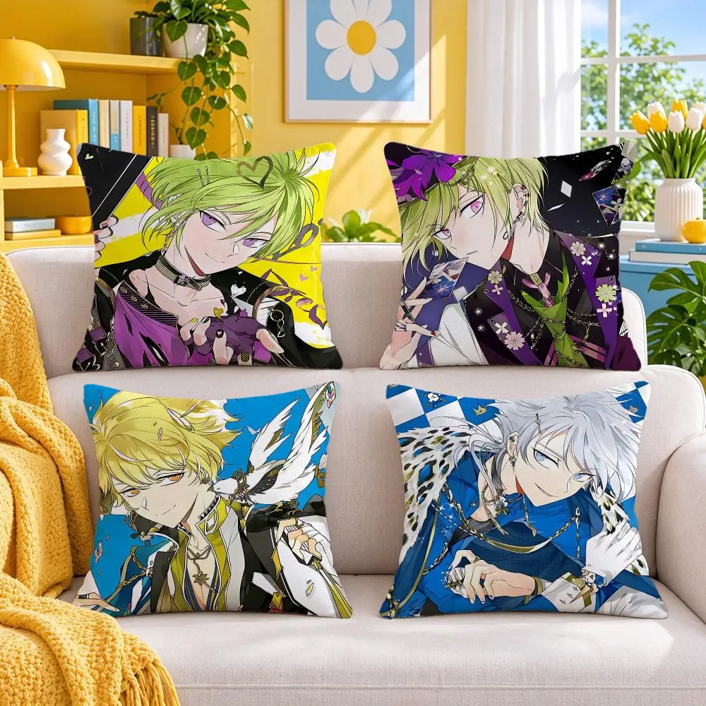game Dear Vocalist Riot Cushion Cover Throw Pillow Short Plush Fresh Bright Cushion for Bedroom Sofa Ornament Present Gift