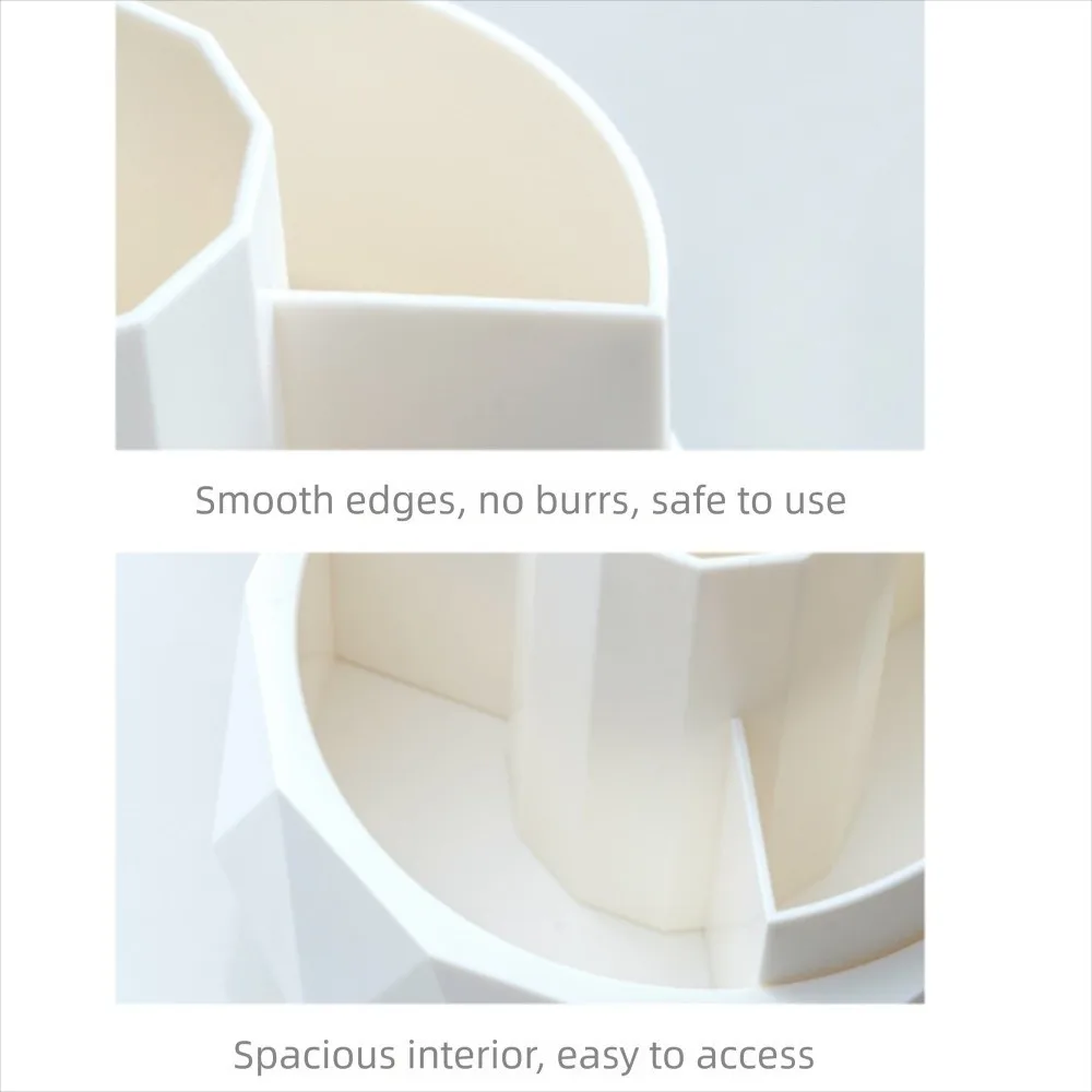 

4-сетка 360 ° Вращающийся держатель для ручек, подставка для ручек, большая вместительная коробка для хранения карандашей, пыленепроницаемый водонепроницаемый органайзер для кистей для макияжа