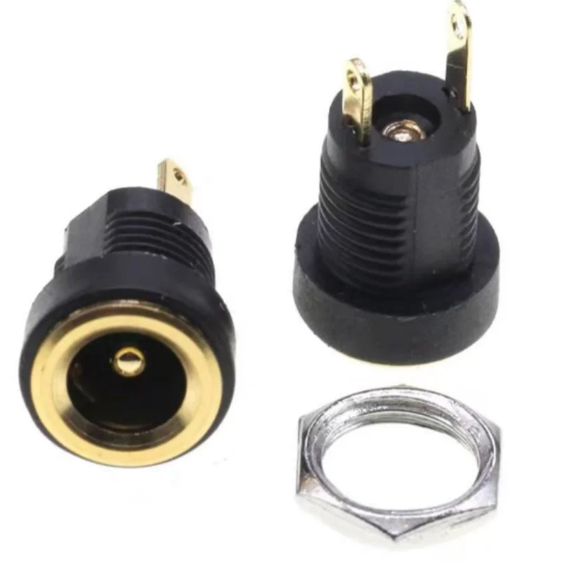 5Pcs/lot Dc-022 DC-022B DC-022A DC099 Power cable Female DC power plug socket dc seat Waterproof cap 5.5x2.1mm/5.5x2.5/ 3.5x1.3