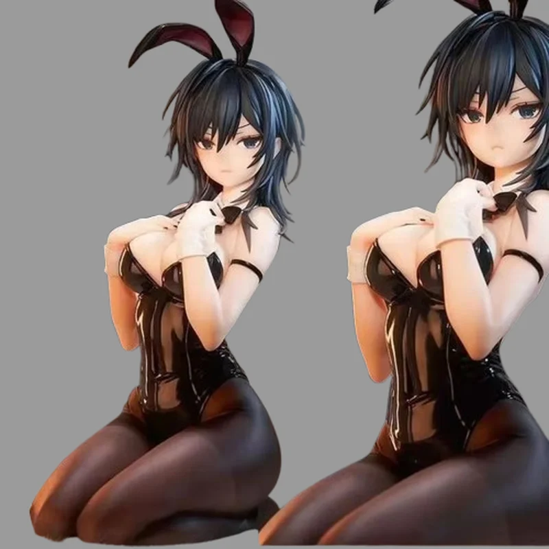 

17cm Luminous Box Figure Ishimi Yokoyama:Black Bunny Anime Figures Kneeling Action Figure Model Statue Doll Collection Toys Gift