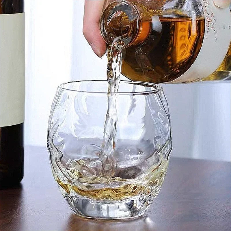 230ml/350ml Creative Whiskey Glass Transparent Cocktail Glass Hockey Cup Elegant Glass Cup Korean Beer Glass Glasses Drink Set
