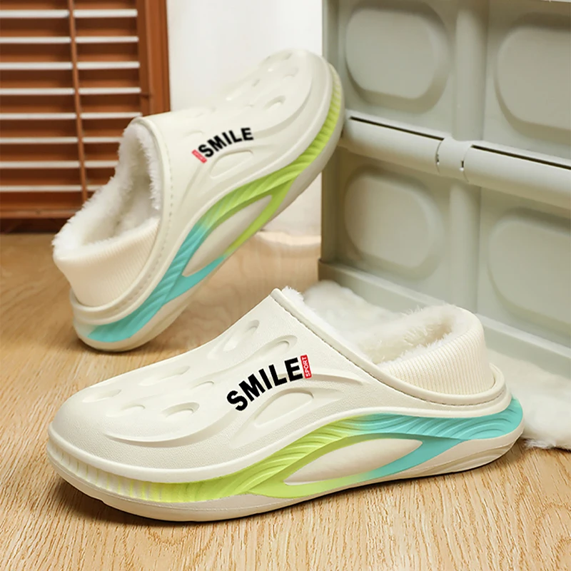 

YRZL Mens Slippers Non-Slip Warm Winter Thermal House Shoes for Men Indoor Outdoor Lightweight Comfortable Anti-Skid Slip On