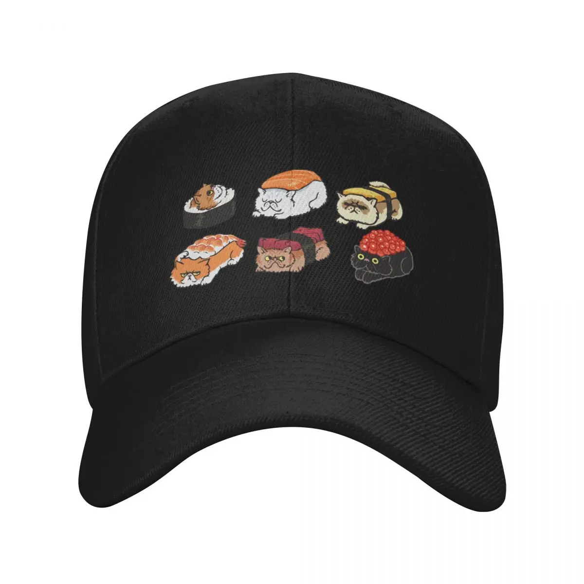 

Sushi Persian Cat Baseball Cap Kids Hat Bobble Hat Brand Man cap Female Men's