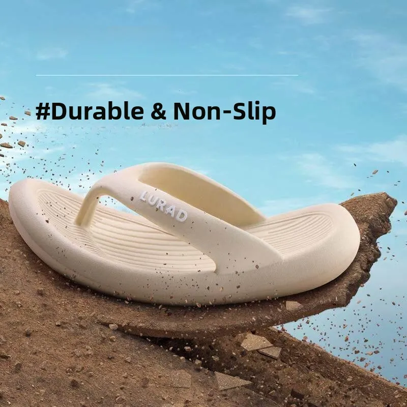 Unisex Summer Anti-Slip Sandals Soft Bottom Wear-Resistant Beach Shoes Couple Thong Slippers Casual EVA Material Spring 2026