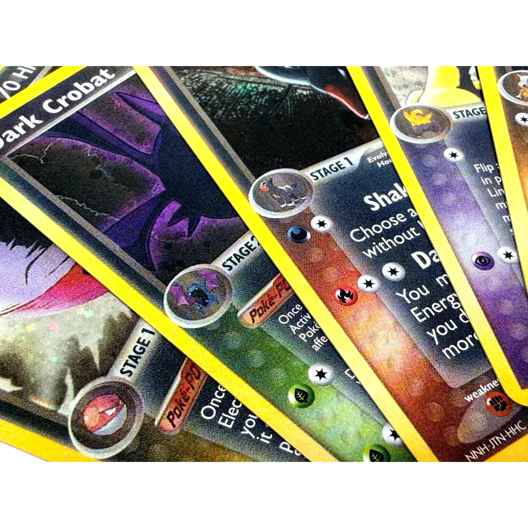 9PCS Pokemon Dark Proxy Cards  - đánh giá và giá Vintage Pokemon Collectible