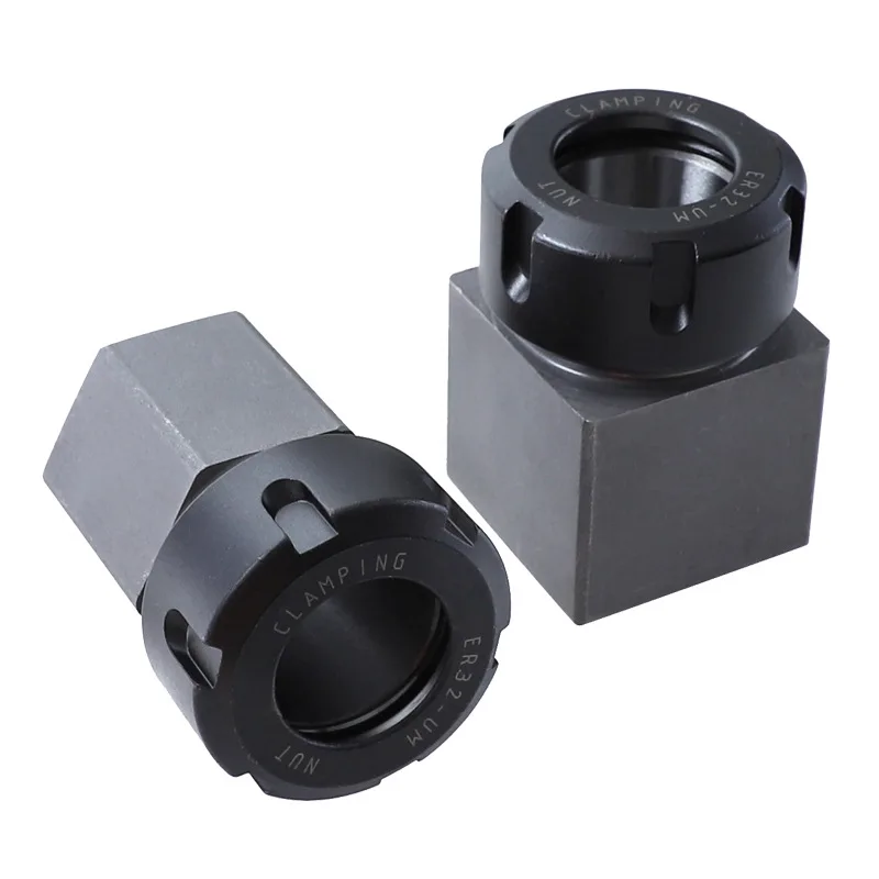ER32 Square Collet Chuck Block Hard Steel Spring Holder for CNC Lathe Engraving Machine Parts